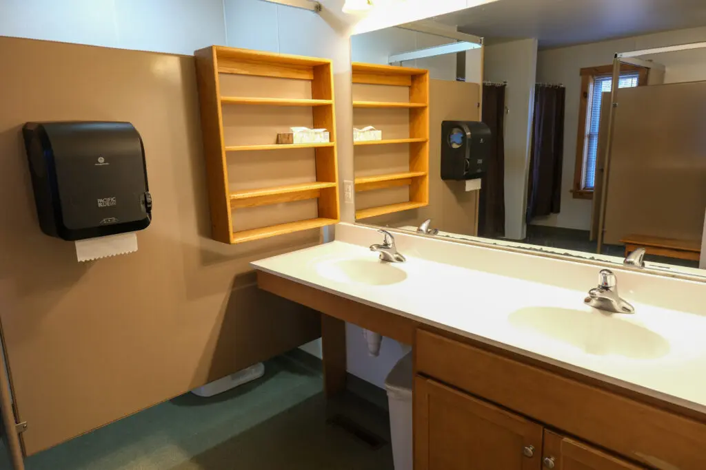 Retreat Lodging 49 Retreat Lodging Large Bunk Cabin Bathroom 1 | Black Rock Retreat