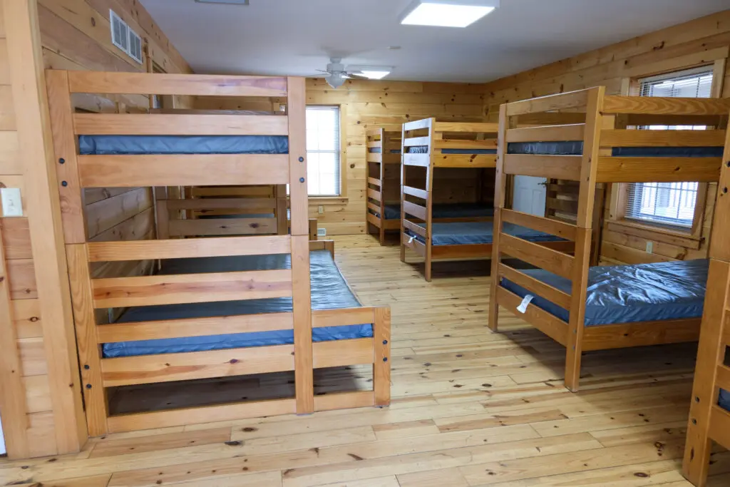 Retreat Lodging 35 Retreat Lodging Large Bunk Cabin Bunks | Black Rock Retreat