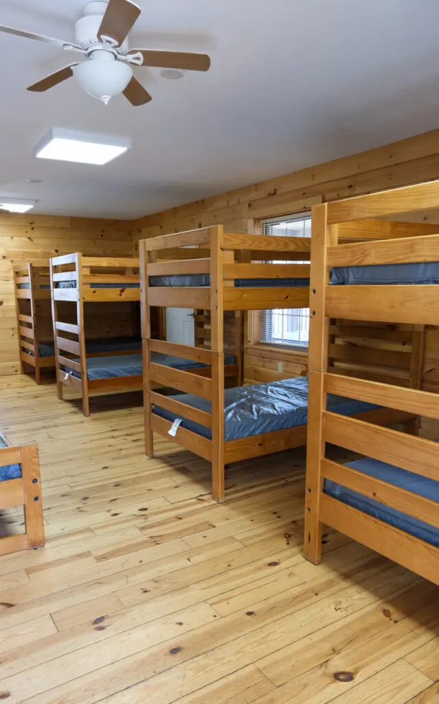 Retreat Lodging 36 Retreat Lodging Large Bunk Cabin Main Bunks | Black Rock Retreat